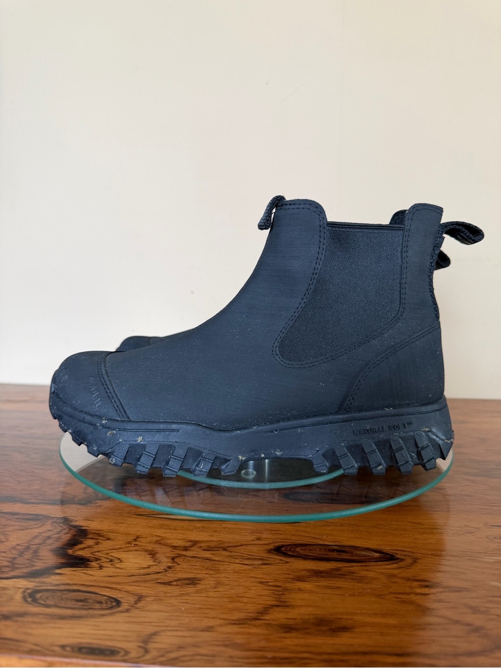 Woden Magda Track Waterproof Booties in Black size 9 (40)